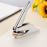 Gepersonaliseerde Embosser Stempel met Naam Kerstcadeau voor Boekenliefhebbers Bibliothecaris en Boekenclub