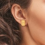 Personalized Sports Number Name Stud Earrings Jewellery Birthday Gift for Players Fans Coaches