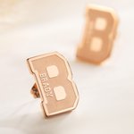 Personalized Sports Number Name Stud Earrings Jewellery Birthday Gift for Players Fans Coaches