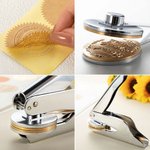 Personalised Floral Monogram Library Book Embossing Stamp Hand-held Embosser with Initial and Name Birthday Book Club Gift for Bookworms Readers