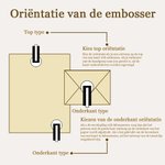 Gepersonaliseerde Embosser Stempel met Naam Kerstcadeau voor Boekenliefhebbers Bibliothecaris en Boekenclub