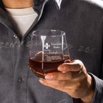 Verres à whisky personnalisés en forme de diamant et sous-verre en ardoise avec nom gravé Cadeau d'anniversaire et de fête des pères pour les amateurs