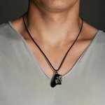 Personalized Gamepad Magnetic Pendant Necklace with Engraved Initials Valentine's Day Gift for Game Couple