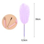 Set di 2 Penne a Sfera Personalizzate in Piuma di Struzzo Colorata con Testo Inciso Regalo di Compleanno per Amanti della Scrittura