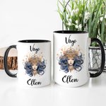 Personalized Astrology Zodiac Constellation Mug with Name Birthday Gift for Women Men