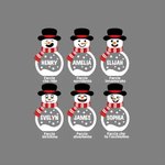 Pupazzo di Neve Personalizzato Decorazione in Legno con Luce LED da Tavolo Nome Blocchi Segno Regalo di Natale per la Festa