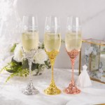 Personalized Funny Prescription Champagne Glasses Toasting Flute with Engraved Name Birthday Party Gift for Champagne Lovers