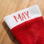 Personalised Santa Hat Table Cutlery Holder Name Place Setting Christmas Dinner Decor Party Supplies Favors for Family Friend