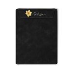 Gepersonaliseerd Geboorte Bloem Naam Magnetisch Lederen A4 Klembord met Penhouder Lus voor Kantoor School Schrijven Verjaardagscadeau voor Leraar Stud