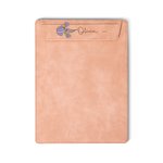 Gepersonaliseerd Geboorte Bloem Naam Magnetisch Lederen A4 Klembord met Penhouder Lus voor Kantoor School Schrijven Verjaardagscadeau voor Leraar Stud