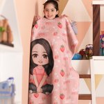 Couvertures personnalisées avec nom en couleur pour les enfants et la famille.