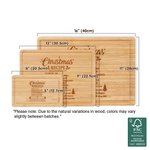 Personalised Engraved Christmas Recipe Bamboo Chopping Board with Juice Groove Housewarming Wedding Gift for Family Friend