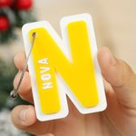 Personnalisé Acrylique Double Couche 3D Initiales Nom Daycare Lunch Bag Water Bottle Tag with Hanging Loop Back to School Gift for Boys Girls