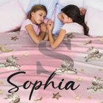 Couverture de sommeil personnalisée avec nom et initiale Cadeau d'anniversaire de naissance pour enfants