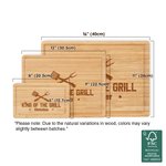Personalized King of The Grill FSC Bamboo Engraved Charcuterie Cutting Board with Juice Groove Wedding Housewarming Gift for Family
