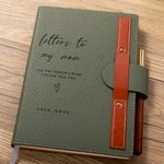 Gepersonaliseerd Al De Dingen Die Ik Wou Dat Ik Je Kon Vertellen Naam A5 Dagboek Notitieboekje met Houten Pen Vaderdag Moederdag Cadeau voor Mama Papa