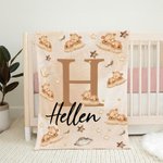 Couverture de sommeil personnalisée avec nom et initiale Cadeau d'anniversaire de naissance pour enfants