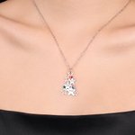 Personligt julgranshalsband med 1-5 födelsestenar och ingraverade namn Familjesmycken Julklapp för kvinnor