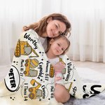 Personnalisé Véhicule de Construction Dinosaur Animal Dieu Dit Je Suis Couverture Douce avec Verset Biblique Décoration Maison Anniversaire Baptême Cadeau pour les Enfants