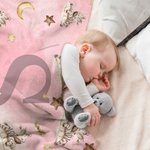 Couverture de sommeil personnalisée avec nom et initiale Cadeau d'anniversaire de naissance pour enfants
