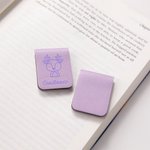 Personalized Cute Rabbit Bear Animal Magnetic Leather Bookmark Clip with Name School Stationary Supplies Birthday Reading Gift for Book Lovers