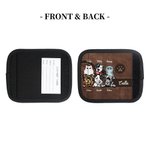 Personalized Cute Paw Dog Cat Luggage Handle Wraps with Name and Contact Card Set of Travel Accessories Gift for Pet Lovers