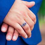 Personalized High School College Class Band Sterling Silver Ring with Birthstone and Name Graduation Anniversary Gift for Graduates Classmates Friends