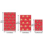 Papier d'emballage personnalisé flocon de neige classique pour photos de vacances Cadeau d'anniversaire pour la famille