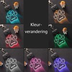 Gepersonaliseerde LED Acryl Hondenhalsband Licht Paw en Bone Vorm met Naam Honden Veiligheid Nachtwandelen Camping Cadeau voor Huisdierliefhebbers
