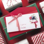 Personalised Christmas Cute Snowman Name Money Cash Gift Card Holder with Envelop Christmas Gift for Boys Girls