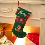 Personalisierte Cartoon-Charakter Weihnachtsstrumpf mit Namen Weihnachtsbaum Dekor Farty Favor Geschenk für Familie Freunde