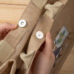 Sac à dos en toile de jute personnalisé Sac de Noël Cadeau d'anniversaire pour la famille Ami