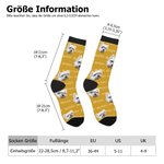 Personalisierte Mehrfarbige Wadensocken mit Niedlichem Hunde- und Katzenfoto Haustierporträt Namen Geburtstag Geschenk für Tierliebhaber