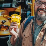 Personalized School Bus Design Double-sided Acrylic Ornament with Name Holiday Tree Decor Christmas Appreciation Gift for School Bus Driver