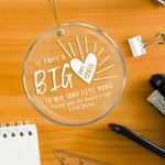 Ornement de Noël personnalisé en acrylique avec texte Cadeau de Noël pour enseignant