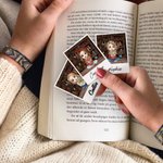 Libreria personalizzata personaggio dei cartoni animati nascita bouquet di fiori segnalibro magnetico clip con nome compleanno regalo di Natale per le