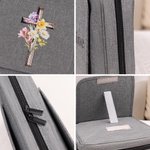 Personalized Birth Flower Cross Bible Cover Carrying Case with Name Pen Slot and Holder Birthday Christmas Gift for Christians