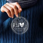 Ornement de Noël personnalisé en acrylique avec texte Cadeau de Noël pour enseignant