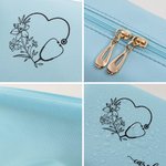 Personalised Birth Flower Stethoscope Design Leather Makeup Bag with Name Portable Travel Essentials Birthday Gift for Nurse Medical Staff