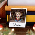 Libreria personalizzata personaggio dei cartoni animati nascita bouquet di fiori segnalibro magnetico clip con nome compleanno regalo di Natale per le
