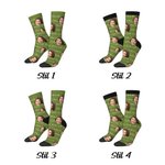 Personalisierte Mehrfarbige Lustige Gesicht Foto Socken mit Namen Geburtstag Weihnachten Geschenk für Familie Freunde