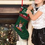 Personalisierte Cartoon-Charakter Weihnachtsstrumpf mit Namen Weihnachtsbaum Dekor Farty Favor Geschenk für Familie Freunde