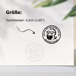 Personalisierter Niedlicher Tier beim Lesen Buchpräger mit Text Namen Hund Katze Prägestempel Weihnachten Geburtstag Geschenk für Buchliebhaber