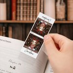 Libreria personalizzata personaggio dei cartoni animati nascita bouquet di fiori segnalibro magnetico clip con nome compleanno regalo di Natale per le