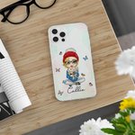 Coque de téléphone pour iPhone avec nom Cadeau d'anniversaire de fête des mères pour les femmes