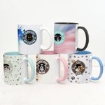 Personalized Colourful Starbarks Logo Design 11oz Ceramic Mug with Pet Photo and Name Birthday Gift for Dog Cat Pet Lovers