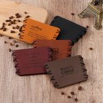 Personalised Rustic Handmade Sewn Rope Leather 10-20oz Coffee Cup Sleeve with Engraved Name Birthday Anniversary Gift for Coffee Lover Office Worker