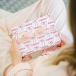 Personalised Pink Coquette Bow Wrapping Paper with Name Birthday Christmas DIY Craft Gift Packaging Gift for Women Girls