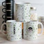 Personalized Colourful Starbarks Logo Design 11oz Ceramic Mug with Pet Photo and Name Birthday Gift for Dog Cat Pet Lovers