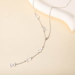 Personalized Dainty Lariat Y Letter Drop Necklace with Name Minimalist Jewelry Birthday Anniversary Gift for Women